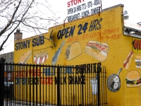 Stony Sub, Stony Island Avenue near 84th Place. A rich canvas of street food art. 2013