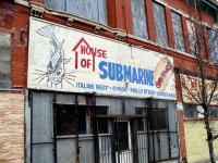 House of Submarine, 47th Street near Vincennes. Restaurant and building are gone. 2006